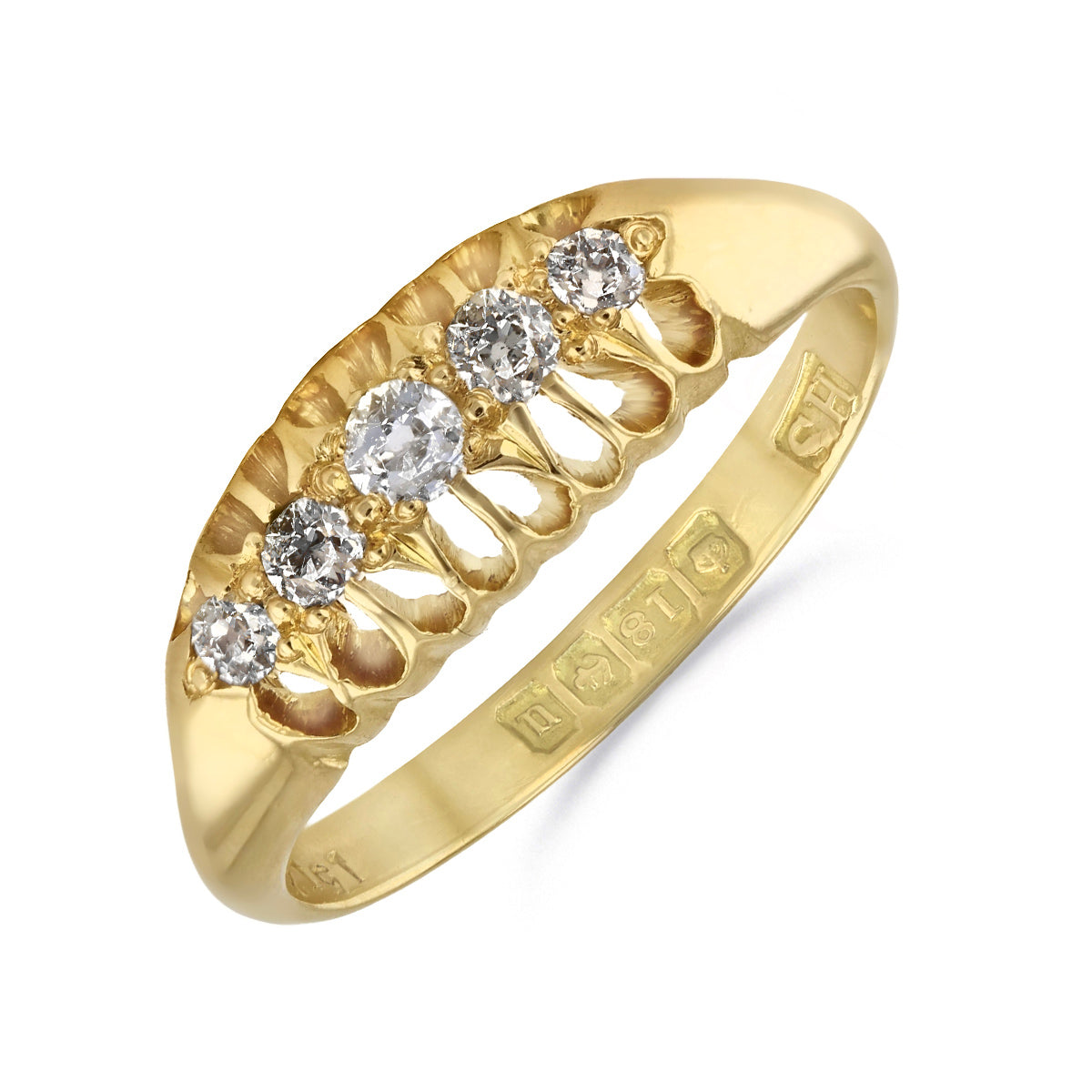 (655) 5.76 outlet Cttw Antik Cut 14k Gold Diamond Ring