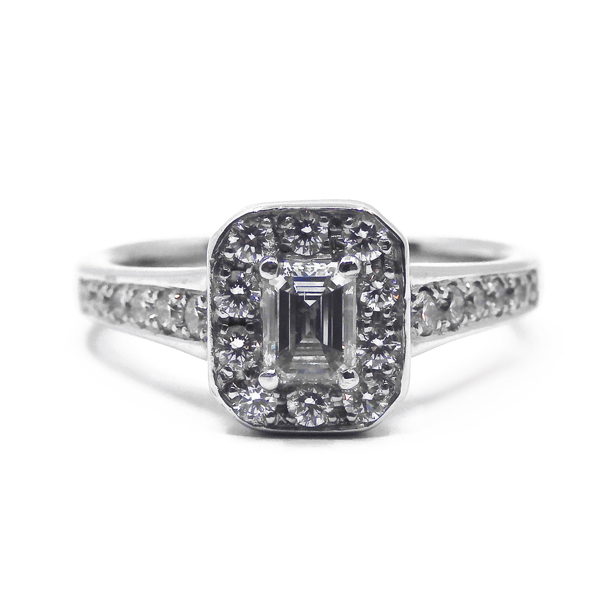 Beautiful emerald clearance cut engagement rings