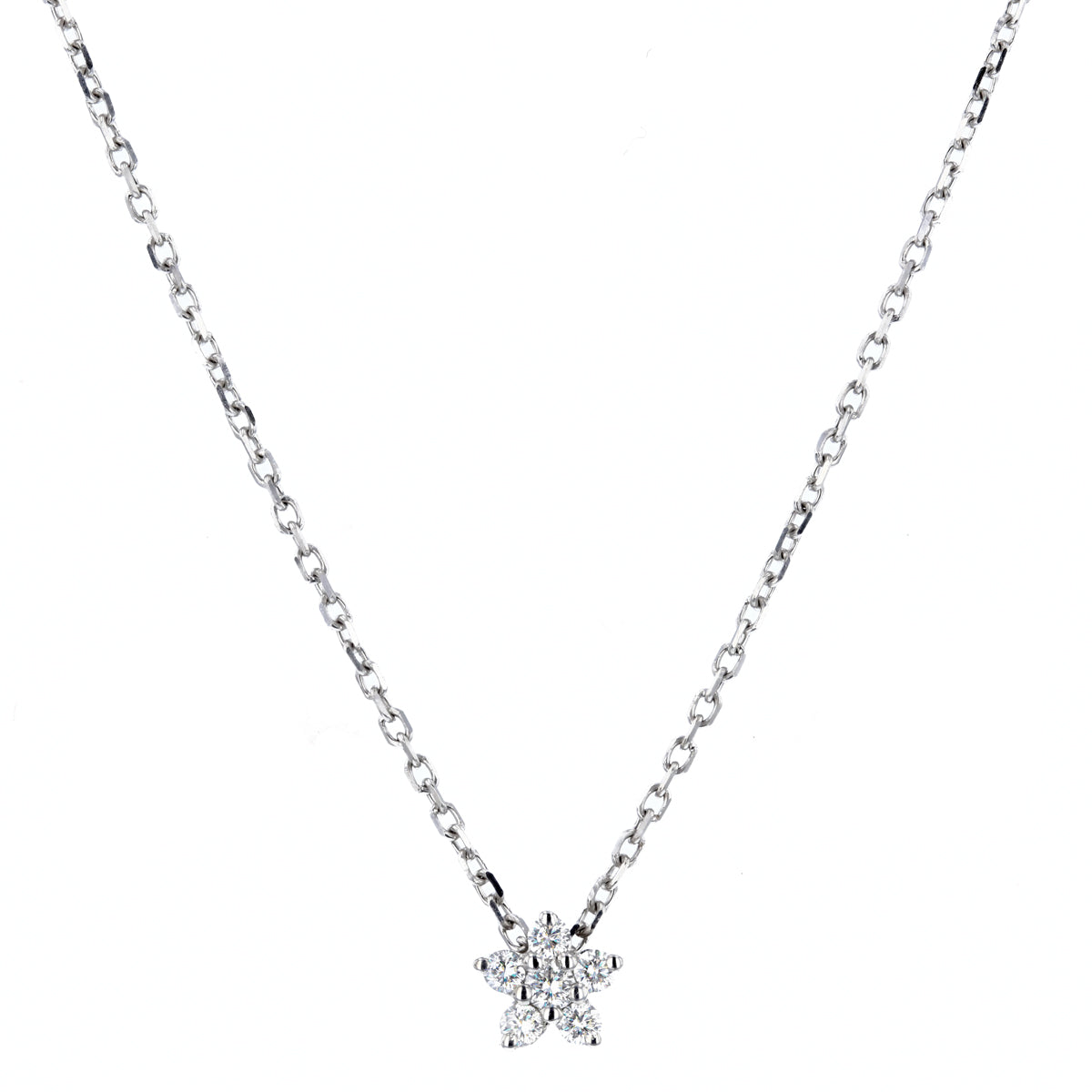 Ladies white gold necklace on sale uk