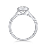 1.20ct Cleo Bezel Set Round Brilliant Cut Diamond Solitaire Engagement Ring | 18ct White Gold