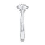 1.00ct Cleo Bezel Set Round Brilliant Cut Diamond Solitaire Engagement Ring | Platinum