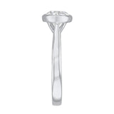 0.50ct Cleo Bezel Set Round Brilliant Cut Diamond Solitaire Engagement Ring | 18ct White Gold