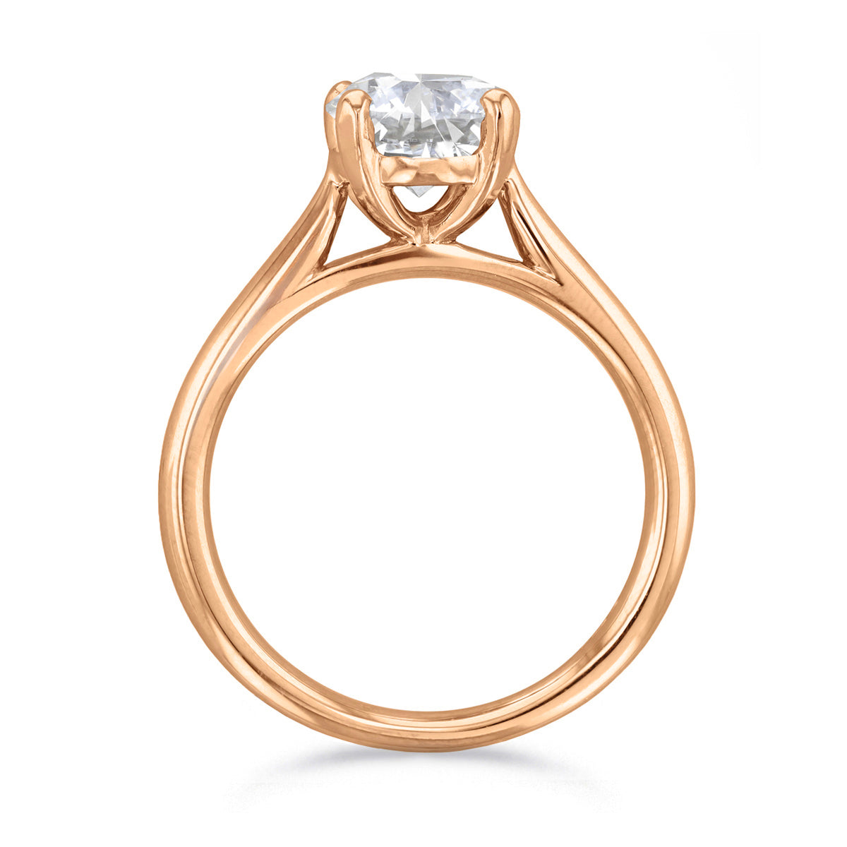 1.50ct Ophelia Round Brilliant Cut Diamond Solitaire Engagement Ring | 18ct Rose Gold