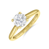 0.50ct Ophelia Round Brilliant Cut Diamond Solitaire Engagement Ring | 18ct Yellow Gold