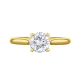 0.25ct Ophelia Round Brilliant Cut Diamond Solitaire Engagement Ring | 18ct Yellow Gold