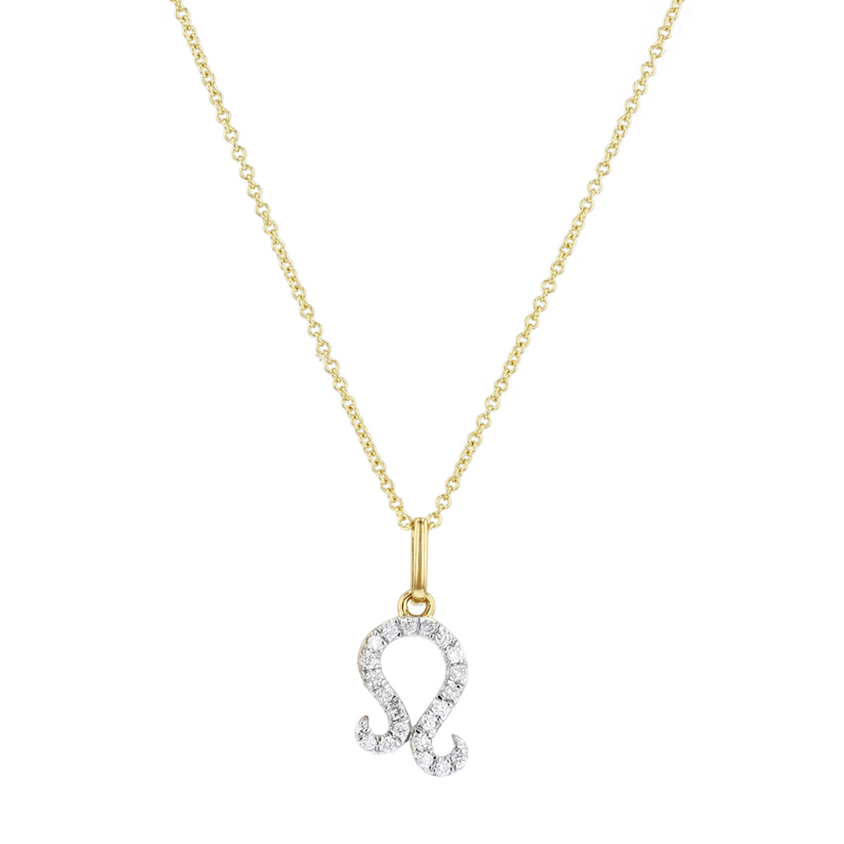 Personalised Diamond Zodiac Pendant | 9K Yellow Gold