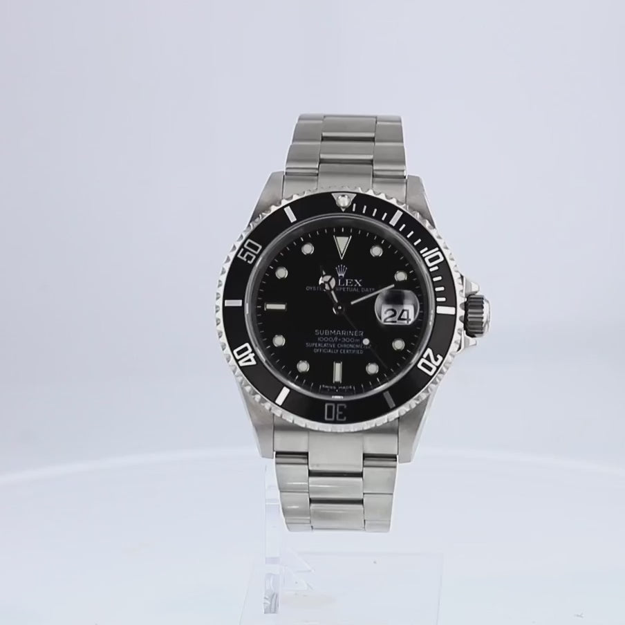 Rolex Submariner Date Oystersteel Pre Owned 16610 2009 Browns Family Jewellers