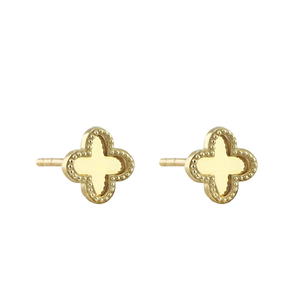 Quatrefoil on sale stud earrings