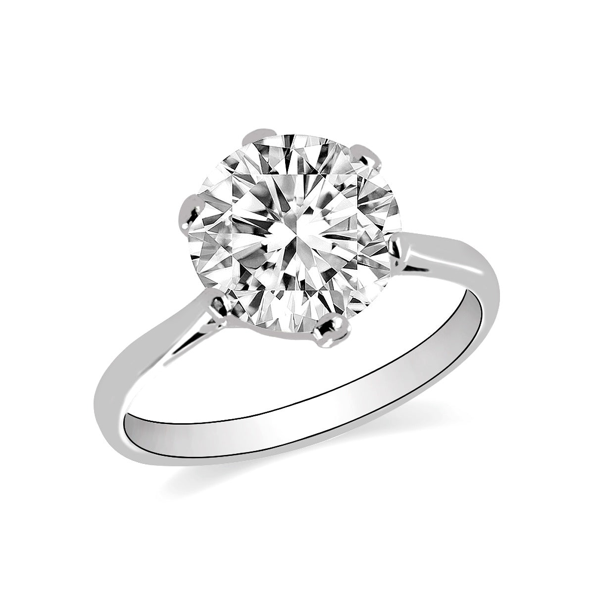 2.87ct Siena Diamond Solitaire Engagement Ring | Pre-Loved | Platinum ...